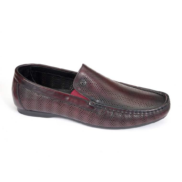 Мокасины муж. R17362-7076-bordo кожа-кожа бордовый